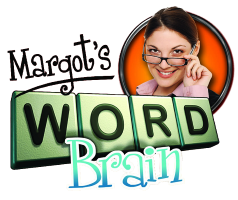 Margot's Word Brain title screen for Nintendo DS